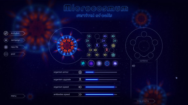 Игра Microcosmum: survival of cells - Campaign "New life", скриншот