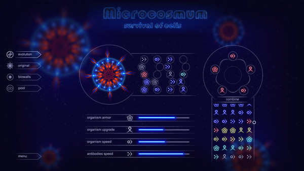 Игра Microcosmum: survival of cells - Random levels, скриншот