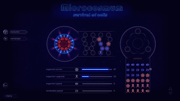 Игра Microcosmum: survival of cells, скриншот