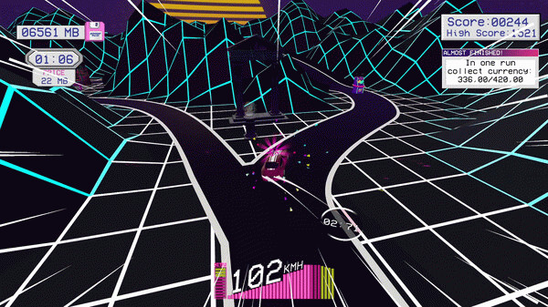 Игра Midnight Racer, скриншот