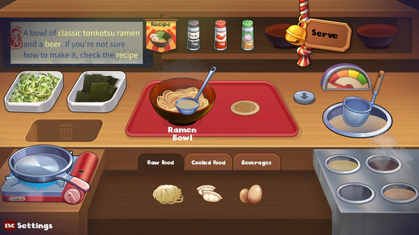 Игра Midnight Ramen, скриншот