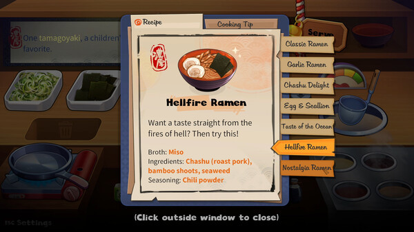 Игра Midnight Ramen, скриншот
