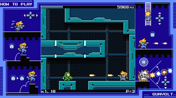 Игра Mighty Gunvolt, скриншот