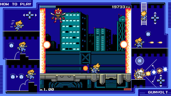 Игра Mighty Gunvolt, скриншот