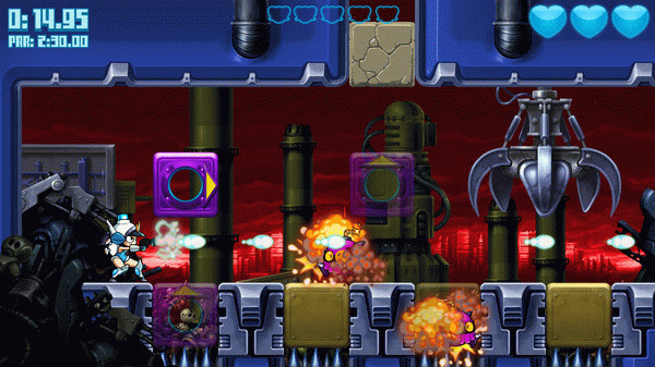 Игра Mighty Switch Force! Hyper Drive Edition, скриншот