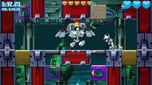 Игра Mighty Switch Force! Hyper Drive Edition, скриншот