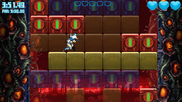 Игра Mighty Switch Force! Hyper Drive Edition, скриншот