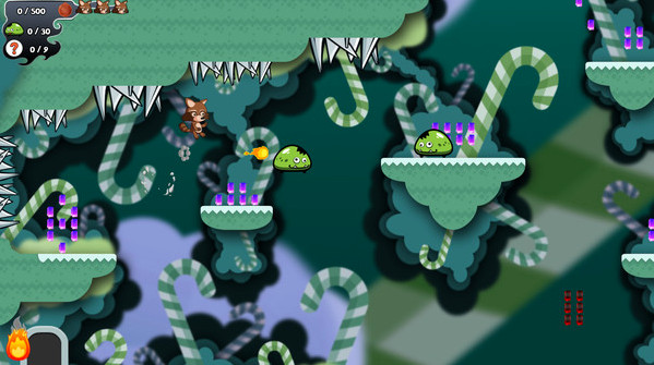 Игра Miko Adventures Puffball, скриншот