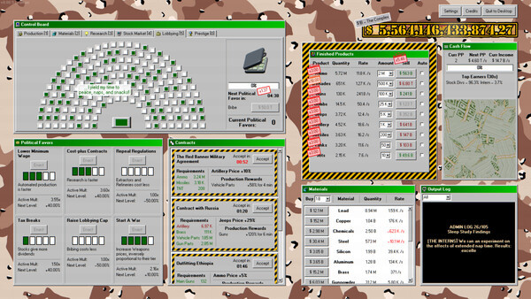 Игра Military Incremental Complex, скриншот