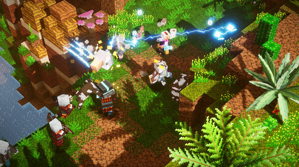Игра Minecraft Dungeons: приключенческий абонемент Стильной фауны, скриншот
