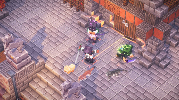 Игра Minecraft Dungeons: приключенческий абонемент Стильной фауны, скриншот