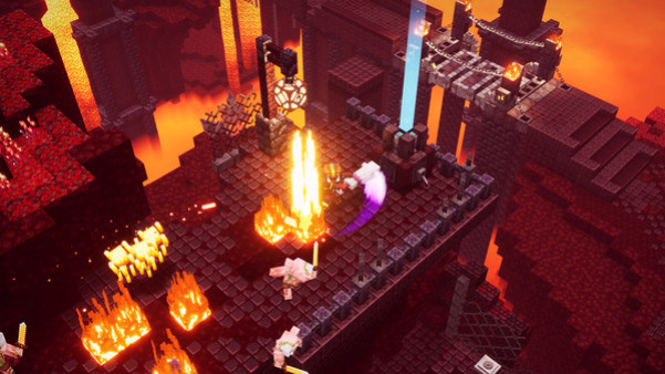 Игра Minecraft Dungeons: Пламя Нижнего мира, скриншот