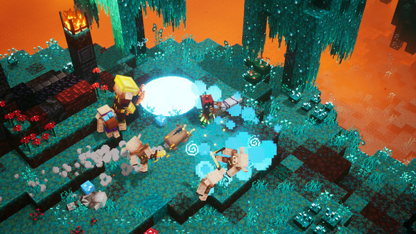Игра Minecraft Dungeons: Пламя Нижнего мира, скриншот
