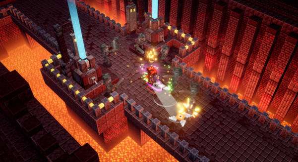 Игра Minecraft Dungeons: Пламя Нижнего мира, скриншот