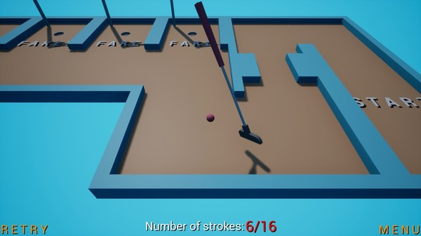 Игра Mini Mini-Golf, скриншот