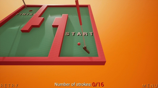 Игра Mini Mini-Golf, скриншот