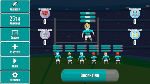 Игра MINI Rugby: World Tour, скриншот