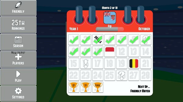 Игра MINI Rugby: World Tour, скриншот