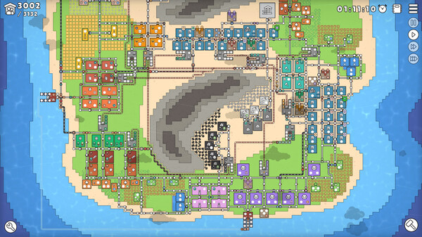 Игра Mini Settlers, скриншот