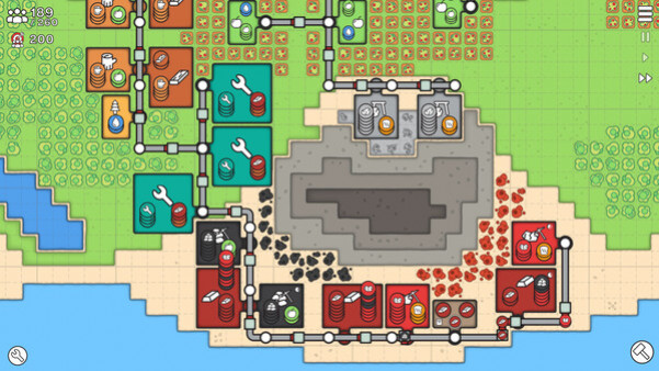 Игра Mini Settlers, скриншот