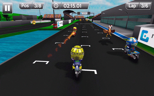 Игра MiniBikers, скриншот