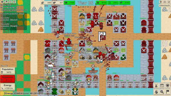 Игра MiniMap Kingdom, скриншот