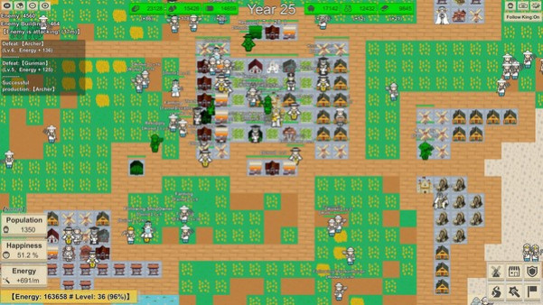 Игра MiniMap Kingdom, скриншот