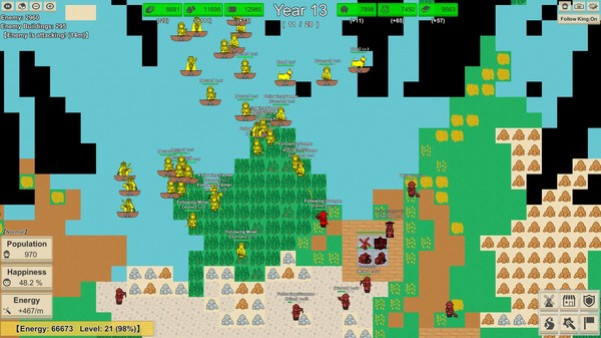 Игра MiniMap Kingdom, скриншот