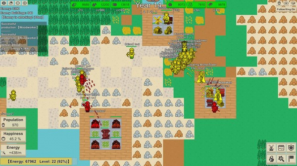 Игра MiniMap Kingdom, скриншот