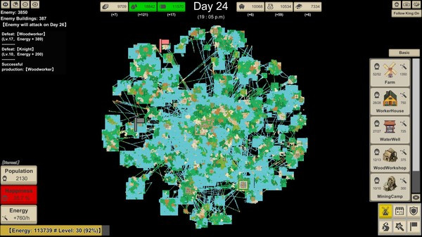 Игра MiniMap Kingdom, скриншот