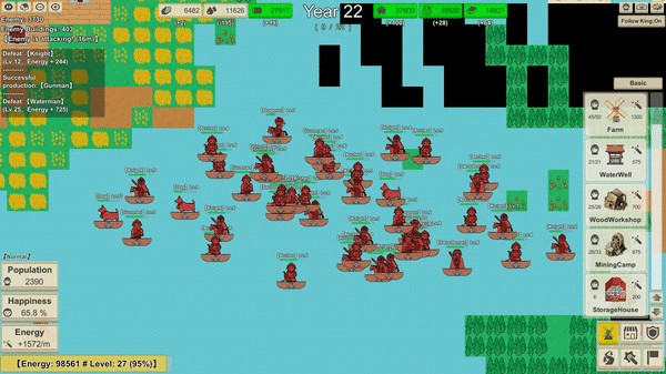 Игра MiniMap Kingdom, скриншот