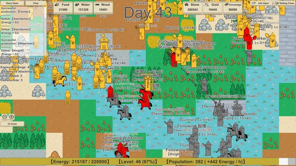 Игра MiniMap Kingdom, скриншот