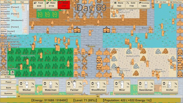 Игра MiniMap Kingdom, скриншот