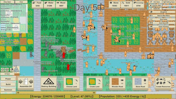 Игра MiniMap Kingdom, скриншот