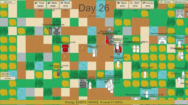 Игра MiniMap Kingdom, скриншот