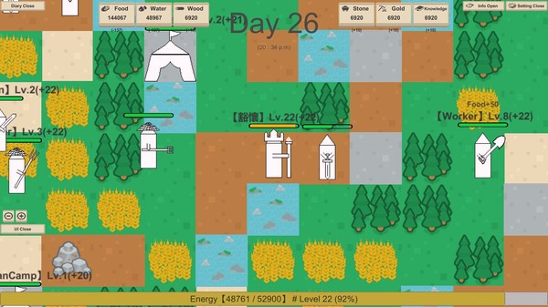 Игра MiniMap Kingdom, скриншот