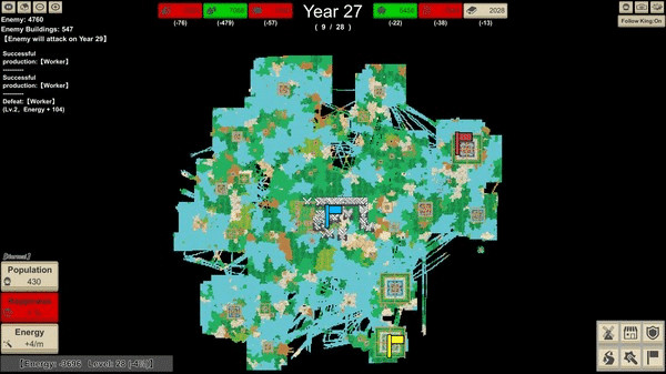 Игра MiniMap Kingdom, скриншот