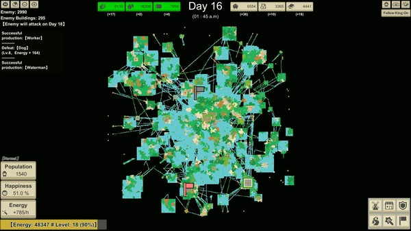 Игра MiniMap Kingdom, скриншот