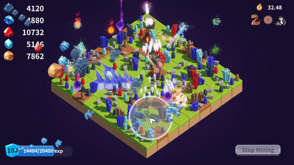 Игра Mining Wizards, скриншот