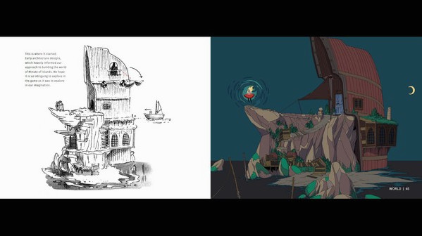 Игра Minute of Islands - Digital Artbook, скриншот