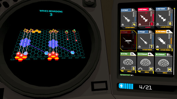 Игра Missile Command Delta, скриншот
