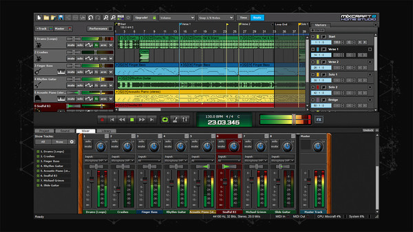 Игра Mixcraft 8 Home Studio, скриншот
