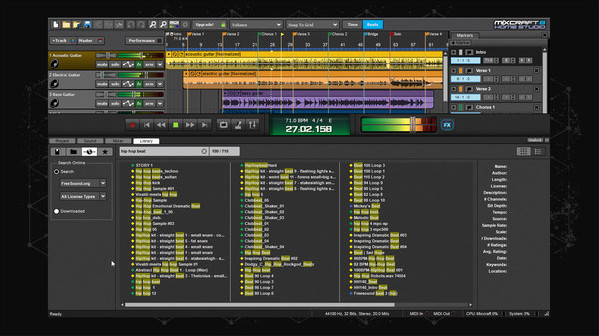 Игра Mixcraft 8 Home Studio, скриншот