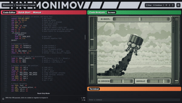 Игра Mnemonimov, скриншот