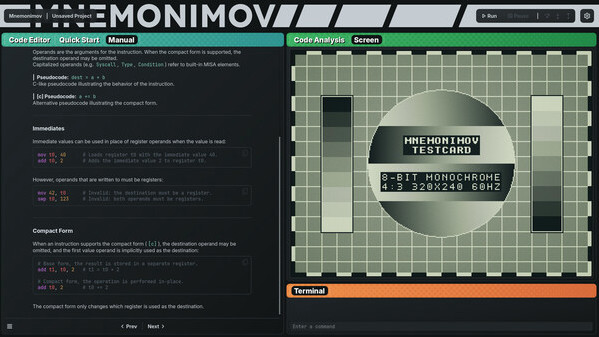 Игра Mnemonimov, скриншот