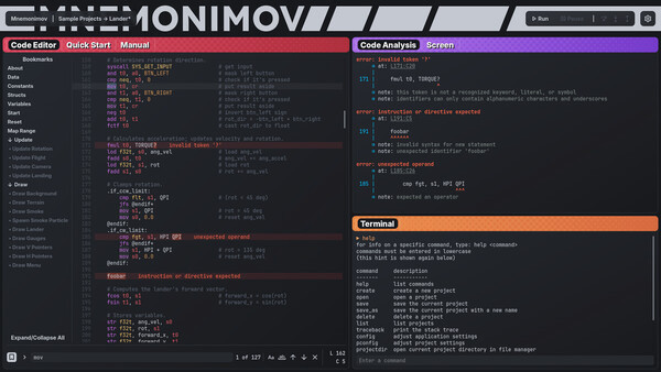Игра Mnemonimov, скриншот