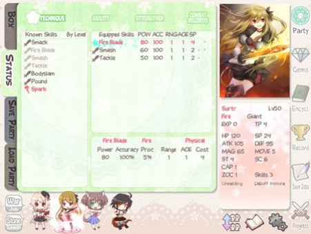 Игра Moekuri: Adorable + Tactical SRPG, скриншот