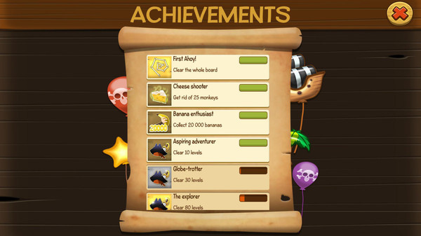 Игра Monkeys Ahoy, скриншот