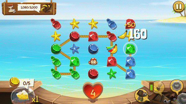 Игра Monkeys Ahoy, скриншот