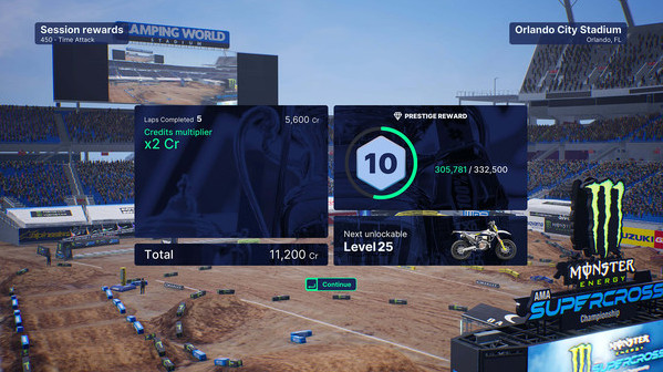 Игра Monster Energy Supercross 5 - Credits Multiplier, скриншот